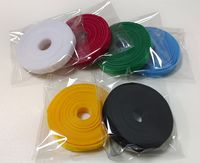 Offre Spéciale 20mm x 5m usine multicolore auto-adhésif crochet et boucle rouleau de ruban crochet et boucle arrière