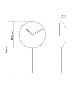 Reloj de Pared de Madera de Nogal Negro, Moderno, Creativo, Estilo Nórdico Español, Relojes de Pared con Péndulo, Silencioso, Decoración para Sala de Estar, Regalo para el Hogar - Product Image 5