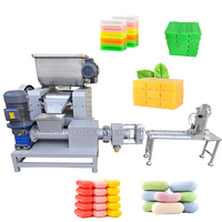 Machine à fabriquer du savon pour blanchisserie d'hôtel, machine à mélanger le savon, moulin à trois rouleaux, pilon, coupeur, estampilleur