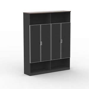 Black Modern Design Wooden Office Cabinet Low Document <b>Storage</b> <b>Filing</b> Cabinets for Kitchen School Workshop Home Office - Product Image 6