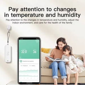 Tuya <strong>WiFi</strong> <strong>Temperature</strong> Humidity <strong>Sensor</strong> IP65 Waterproof Thermometer Smart Life APP <strong>Remote</strong> Control Work with Google Assistant Alexa - Product Image 3