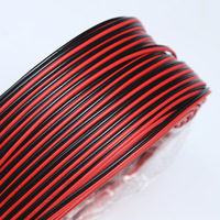 2 Pin 8 10 12 14 16 18 20 22 24 GAUGE merah hitam SPEAKER ZIP kabel CCA PVC 100M ROLL