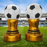 Trophée gonflable géant avec coupe de championnat de football gonflable pour la publicité sur thème personnalisé, les activités et autres événements