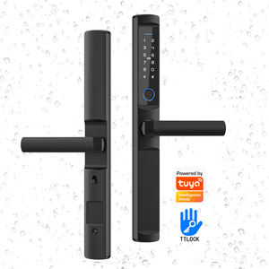 <span class=keywords><strong>Serrure</strong></span> électronique pour <span class=keywords><strong>porte</strong></span> coulissante à cadre étroit en aluminium TTLock, application Tuya WiFi, poignée de <span class=keywords><strong>porte</strong></span> intelligente avec empreinte digitale, <span class=keywords><strong>serrure</strong></span> numérique sans clé - Product Image 1