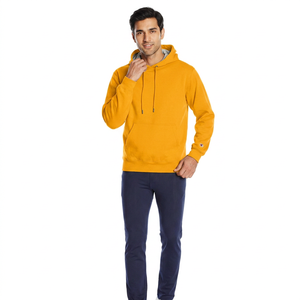 Sweat à capuche personnalisé 2026 pour homme, broderie de logo, impression, tissu beige en coton et polyester pour personnalisation de haute qualité, commandes en gros - Product Image 1
