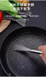 Brosse <span class=keywords><strong>de</strong></span> <span class=keywords><strong>nettoyage</strong></span> pour casseroles et poêles en acier inoxydable à long manche, écologique, avec logo personnalisé - Product Image 4