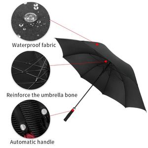 Custom Logo Coloured Cheap <b>Large</b> Golf Umbrella Wholesale Whole Print with Plastic Handle for Outdoor - Product Image 4