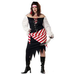 Spectacle de scène Fantasy Crossdressing Girls Pirate Party Cosplay Black Lolita - Product Image 4