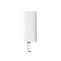 Chargeur mural USB OEM écologique en ABS 5V 1A, prise US, 5W QC2.0, protection contre les courts-circuits, câble rétractable pour téléphone portable, pliable