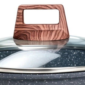 Couvercle en verre transparent visible pour préparation de petit-déjeuner, soupes et ragoûts, logo personnalisé OEM, revêtement antiadhésif, marmite à soupe - Product Image 4