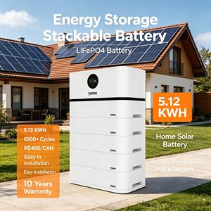 3pcs Stack-<b>mounted</b> High Voltage Home Solar 15.66kWh <b>Battery</b> Pack for Residential On-Grid Off-Grid Use - Product Image 4