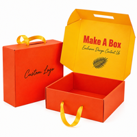 Premium Maßgefertigte Versandkartons Geschenkprodukt-Verpackung Wellpappe-Versandkartons mit Bandgriff