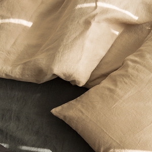 Khaki Series Colors Soft 100% Pure Linen Full /Twin /Queen/<strong>King</strong> <strong>Size</strong> Luxury <strong>Duvet</strong> Cover Set Breathable Bacteriostatic - Product Image 3