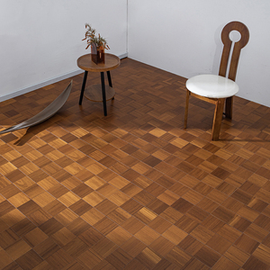 Suelos de Madera para Interiores con Patrón de Tablero de Ajedrez, Parqué Multicapa de Teca Natural con Acabado UV - Product Image 3