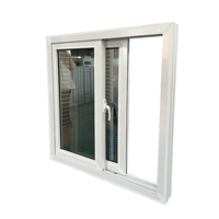 Bonne isolation Les fenêtres d'ouragan conçoivent les fenêtres et les portes coulissantes en verre de maison d'upvc