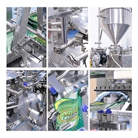 Automatische Waterhoning Doypack Verpakking Yoghurtpasta Vulling Voorgemaakte Zakje Vloeibare Wasmiddel Mylar Zak Verpakkingsmachine