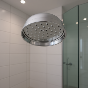 Cabezal de Ducha de Latón Cromado, Diseño de Lluvia Redondo de 200 mm de Diámetro - Product Image 3
