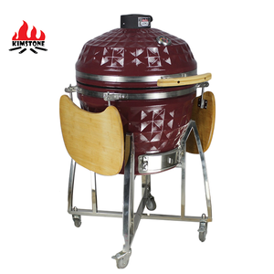 24 Inch Ceramic Smoker Kamado Auplex  BBQ Grill Large kamado Cermico Japons Kamado Supply with  Ash Removal <span class=keywords><strong>Pan</strong></span> - Product Image 3