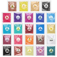Poudre nacrée en sachet de 5g24 couleurs, fabriquée en Guangdong, pour résine DIY, colle UV, résine époxy, colle AB, pigment de remplissage