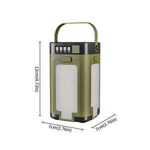 Đèn cắm trại năng lượng mặt trời TAIKOO dùng cho đi bộ đường dài ngoài trời và đèn cắm trại khẩn cấp với chức năng sạc dự phòng và móc treo - Product Image 6