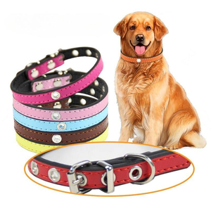 Coleira Simples e Sólida para Animais de Estimação em Couro PU, Personalizada com Gravação, Ajustável para Cães e Gatos Grandes, Ideal para Treinamento e Atividades ao Ar Livre - Product Image 2