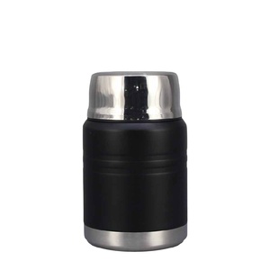 Customized logo food container 500ml disposable double wall stainless steel lunch box