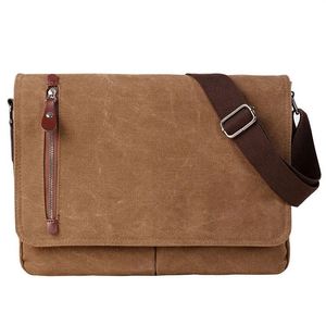 กระเป๋าสะพายข้างวินเทจ BSCI Factory ODM รุ่น Original Messenger Bag สำหรับผู้ชาย ผู้หญิง กระเป๋าเดินทาง กระเป๋าสะพายลำลอง กระเป๋าใส่แล็ปท็อป กระเป๋าใส่หนังสือ - Product Image 1