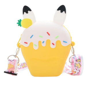 3D Cartoon Japan Style Kids' Waterproof Crossbody Handbag Custom Silicone Coin Pouch Purse for Girls Mini <b>Children</b> Shoulder Mini - Product Image 1