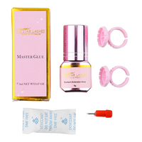 Colle à cils forte en stock important, adhésif noir pour extensions de cils à faible humidité