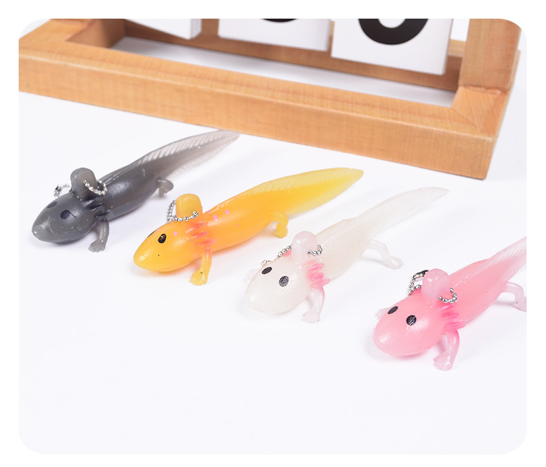 Axolotl Keychain Dinosaur Catapult Toys Kids Small Gifts for Christmas  Keychain Charm Keyring Pendant Cute Toys Axolotl Keychain