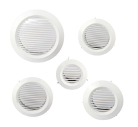 Diffuseur d'air circulaire à vane réglable en aluminium pour plafond, design industriel moderne, pour entrepôt et salon