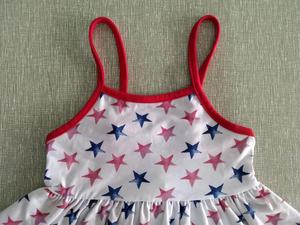 Conjunto Patriótico de Verano con Estampado de la Bandera Estrellada y Brillante de <span class=keywords><strong>Agosto</strong></span>, Vestido sin Mangas con Tirantes y Pantalones Cortos - Product Image 5