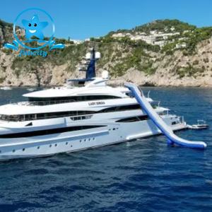 Alta calidad <span class=keywords><strong>precio</strong></span> al por mayor juguetes <span class=keywords><strong>de</strong></span> agua gRAN YATE al aire libre fiesta tobogán inflable - Product Image 1