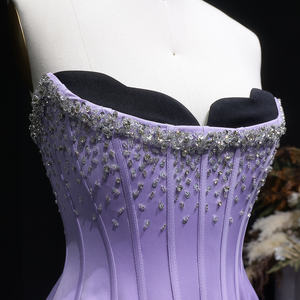 Sharon Said SS264 Flieder zweiteilige Abendkleider für Frauen Hochzeit überbackene Korsett Luxus Dubai <span class=keywords><strong>Prom</strong></span> Party Kleider - Product Image 4