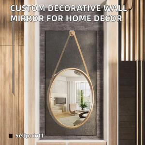 Decorative Glass Framed Wall Mirror Custom Home Decor Stairs Modern - Product Image 2