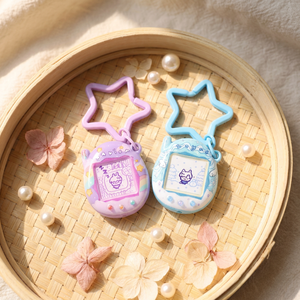 Porte-clés rotatif personnalisé en acrylique, motif animal de dessin animé, mignon, durable, pour console de jeu Tamagotchi <span class=keywords><strong>Beat</strong></span>, sac de téléphone à perles, chaîne de téléphone - Product Image 4
