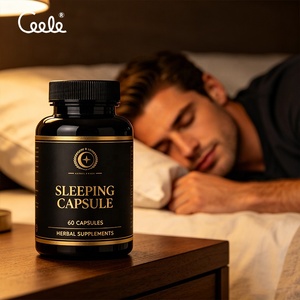 Cápsulas de Suplementos Orales Personalizadas OEM/ODM, Cápsulas para Dormir con Ashwagandha, L-Triptófano y 5-HTP, Productos de Exportación Directa de Fábrica - Product Image 1
