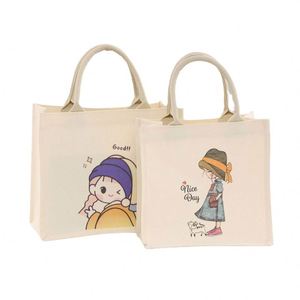 Custom Portable Patterned <b>Large</b> Cotton <b>Canvas</b> Cosmetic <b>Bag</b>, Women's Toiletry Beauty Travel Organizer Makeup Pouch <b>Bags</b> - Product Image 5