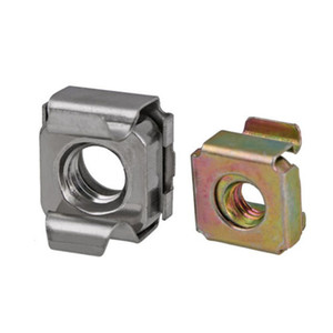Tuercas flotantes de acero inoxidable 304/níquel/azincado M4 M5 M6, cuádruple, para casete, con carcasa elástica - Product Image 4