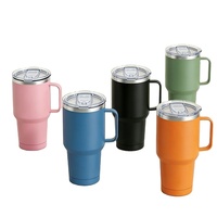 Offre Spéciale – Gobelet Isotherme Portable Grande Capacité 30oz avec Poignée, en Acier Inoxydable Double Paroi 304/201, Isolation Sous Vide, Personnalisable