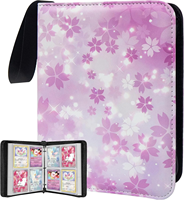 Classeur de cartes à collectionner MIO Anime, 4 pochettes pour 400 cartes, sac de rangement étanche, pochettes amovibles pour jeux de société et TCG