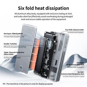 Rihao Thunderbolt 5 penutup Ssd 80Gbps Thunderbolt kompatibel 5/4/<span class=keywords><strong>3</strong></span>/USB4 Solid State Drive <span class=keywords><strong>Box</strong></span> eksternal Mac Hdd - Product Image 5