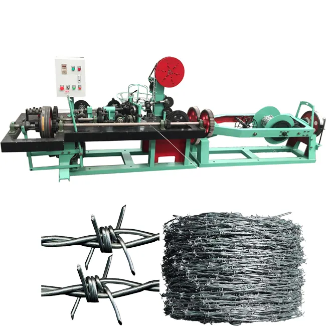 Best price double wire positive negative twist barbed wire making machine