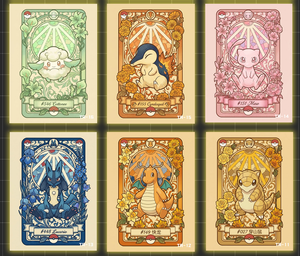 YQ Wholesaleart Fan Art Board Pokemoned Colorful Printing Premium Collectible TCG Art Illustration Full Color Printing Gift Box - Product Image 6