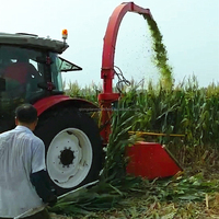 Nouvelle conception 2025, récolteuse de fourrage pour pâturage, hacheuse d'herbe, machine à ensilage de maïs et de paille pour l'alimentation animale