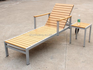 <span class=keywords><strong>Tumbona</strong></span> de madera plástica de Color marrón de aluminio para piscina al aire libre para jardín, restaurante, Hotel, Villa, <span class=keywords><strong>tumbona</strong></span> de playa, <span class=keywords><strong>tumbona</strong></span> - Product Image 4