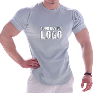 Custom Printed Bodybuilding Muscle Gym Sport Mens <b>T</b> <b>Shirt</b> High Quality Slim <b>Fit</b> Fitness Sport Oversized Men's <b>T</b> <b>Shirts</b> - Product Image 3