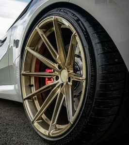 Jantes en alliage forgé Gold Wheels CF.3-FF 17-24 pouces 5x112 5x114.3 5x120 5x118 Jantes concaves profondes monobloc pour <span class=keywords><strong>Audi</strong></span> <span class=keywords><strong>RS3</strong></span> BMW - Product Image 1