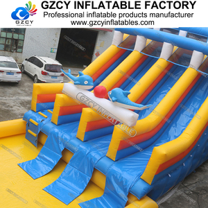 Thương mại ngoài trời <span class=keywords><strong>Inflatable</strong></span> lâu đài với có thể tháo rời hồ bơi trượt nước để chơi - Product Image 5