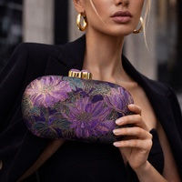 Sac à main de soirée de luxe Broderie Motif floral Portefeuilles Sacs à main de créateur pour femmes Sacs à main pour téléphone Maquillage Femmes Sac à main élégant